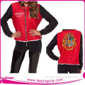 Red and black sport women jacket model